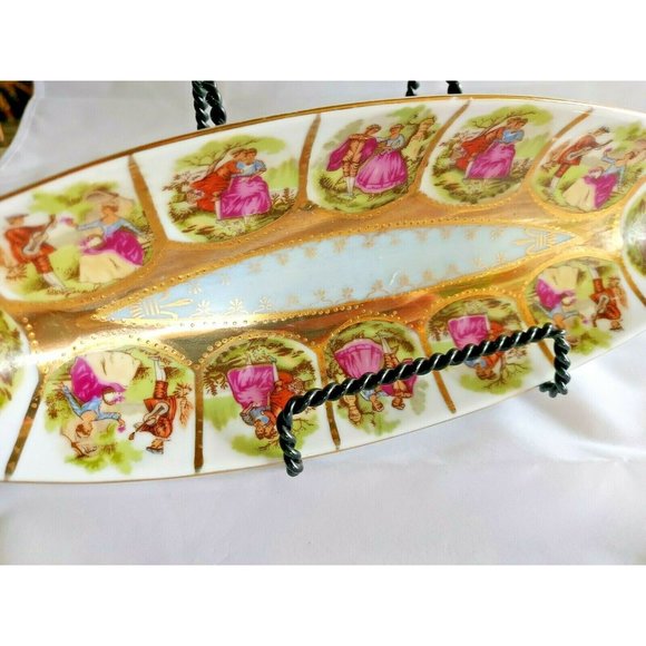 ROYAL VIENNA 1102 OVAL OLIVE CONDIMENTS RELISH SERVING DISH vintage set of 2 - Picture 10 of 10